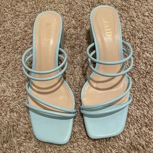 Raid baby blue sandal heels